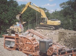 We offer on site crushing and on site screening services, as well as concrete crushing and asphalt crushing.