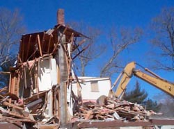 Building demolition, barn demolition